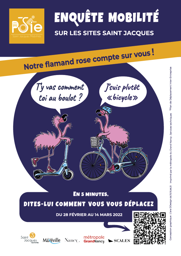 Visuel de Flamand pour la campagne PDIE des sites Saint Jacques